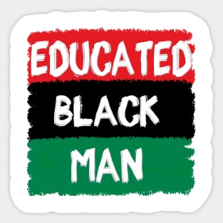 Educated Black Man Sticker